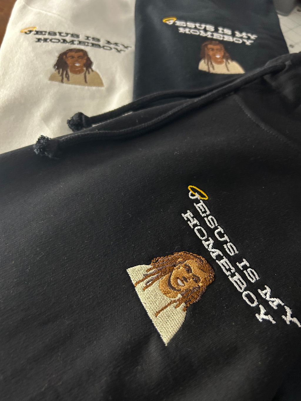 Homies & Hugs Premium Hoodie (Black)